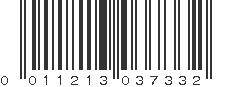 UPC 011213037332