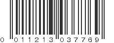 UPC 011213037769