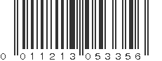 UPC 011213053356