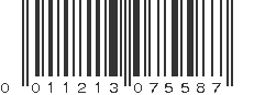 UPC 011213075587