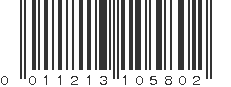 UPC 011213105802