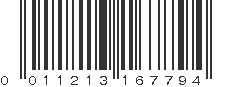 UPC 011213167794