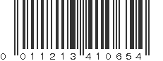 UPC 011213410654