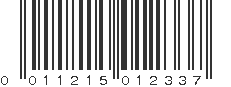 UPC 011215012337