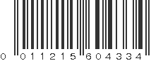 UPC 011215604334