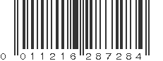 UPC 011216287284