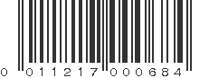 UPC 011217000684