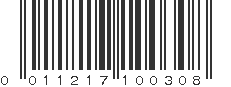 UPC 011217100308