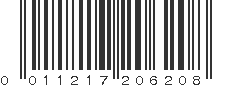 UPC 011217206208