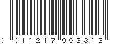 UPC 011217993313