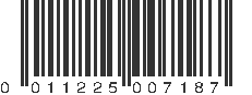 UPC 011225007187