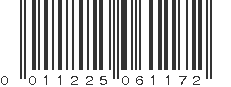 UPC 011225061172