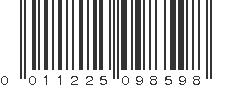 UPC 011225098598