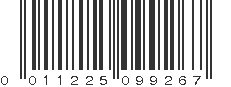 UPC 011225099267