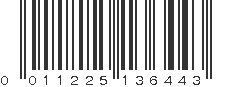 UPC 011225136443