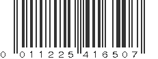 UPC 011225416507