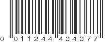 UPC 011244434377