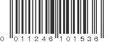 UPC 011246101536