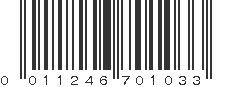 UPC 011246701033