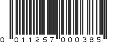 UPC 011257000385