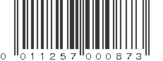 UPC 011257000873