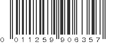 UPC 011259906357