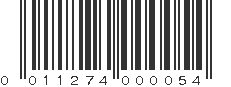 UPC 011274000054