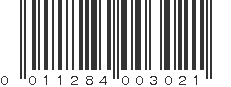 UPC 011284003021