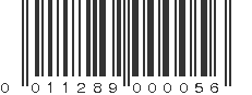 UPC 011289000056