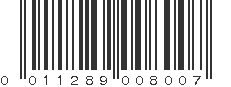 UPC 011289008007