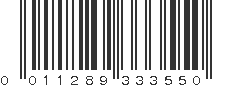 UPC 011289333550