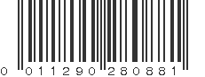 UPC 011290280881