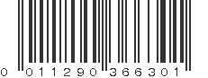 UPC 011290366301