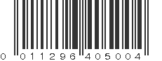 UPC 011296405004