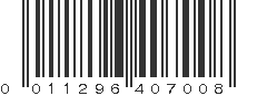 UPC 011296407008