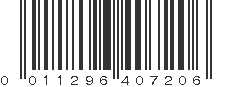 UPC 011296407206