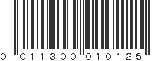 UPC 011300010125