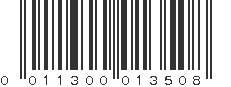 UPC 011300013508