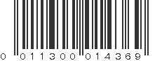 UPC 011300014369