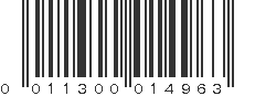 UPC 011300014963