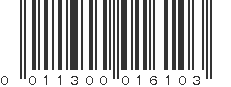 UPC 011300016103