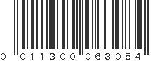 UPC 011300063084