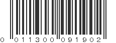 UPC 011300091902