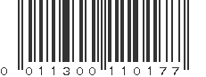 UPC 011300110177