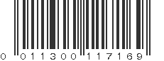 UPC 011300117169