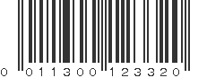 UPC 011300123320