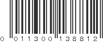 UPC 011300138812