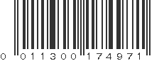 UPC 011300174971