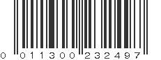 UPC 011300232497