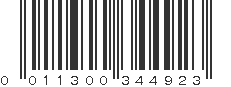 UPC 011300344923